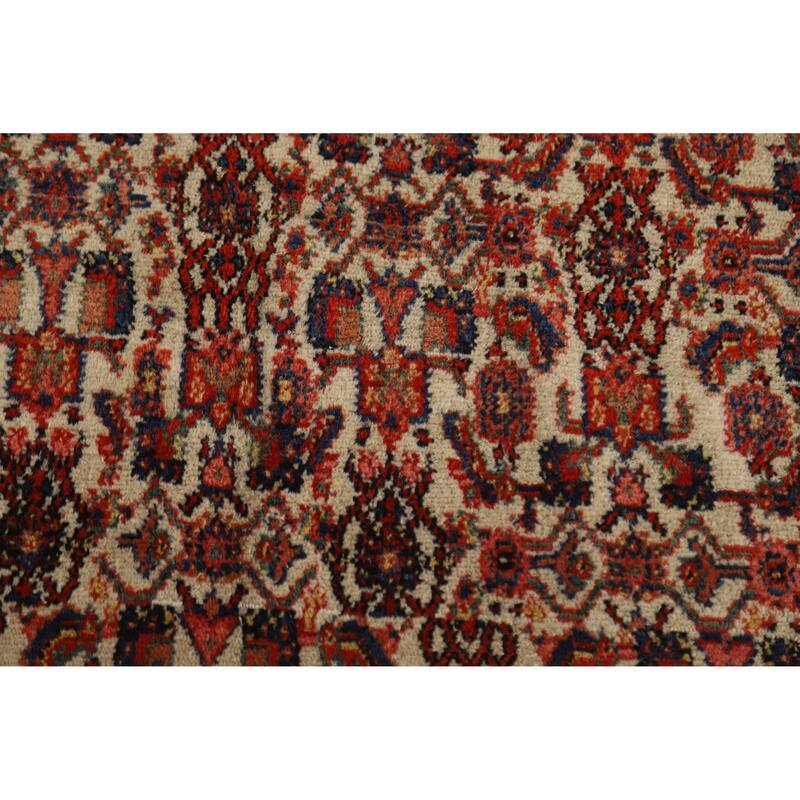 Pre-1900 Antique Vegetable Dye Senneh Persian Wool Carpet - 8'4" x 19'11"