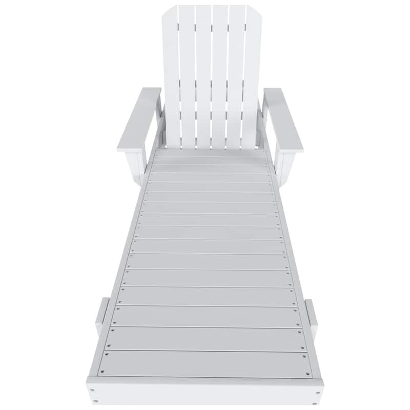 Polytrends Altura Poly Eco-Friendly All Weather Reclining Chaise Lounge with Arms
