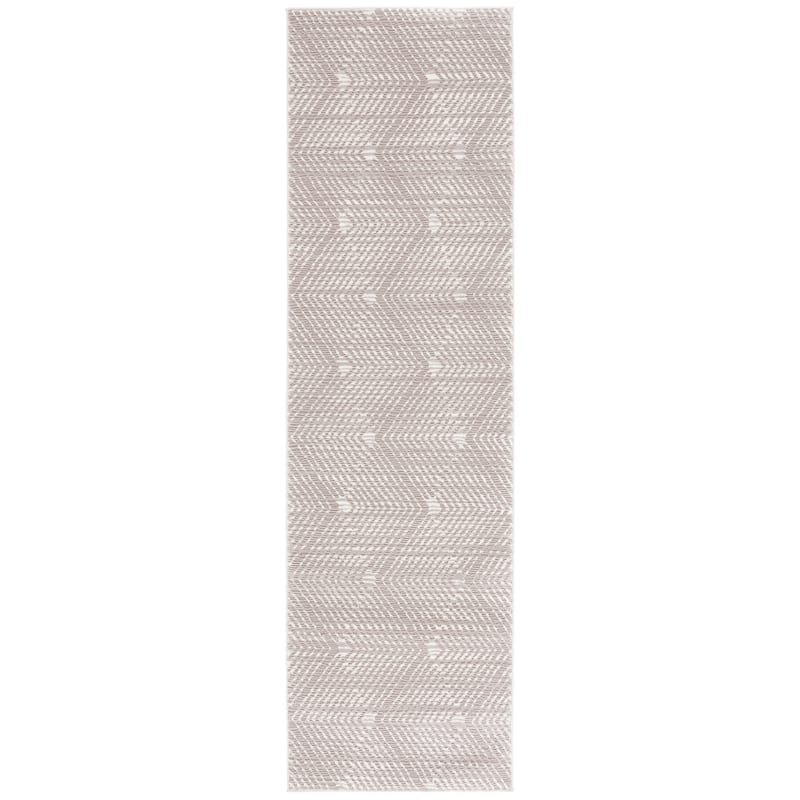 SAFAVIEH Revive Ghyslaine Transitional Rug - 2'3" x 8' Runner - Taupe/Ivory