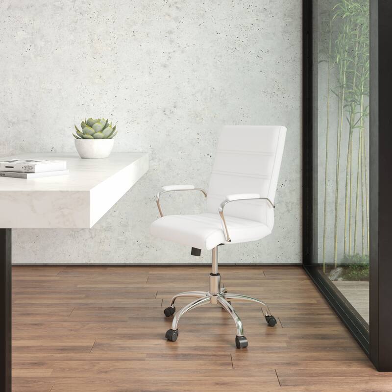 Mid-back LeatherSoft Executive Swivel Office Chair