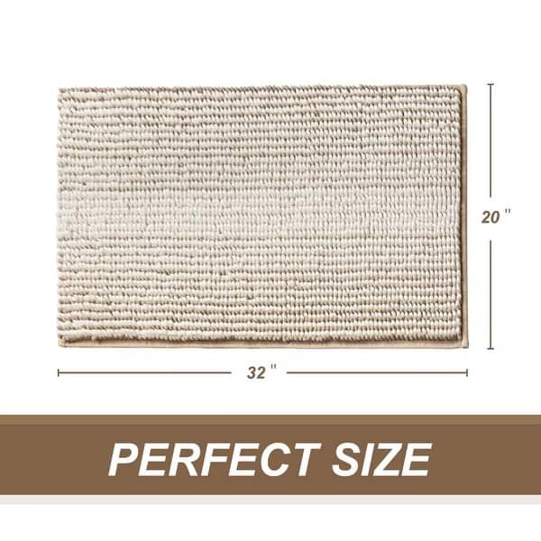 dimension image slide 0 of 10, Ombre Chenille Non-Slip Bath Rug