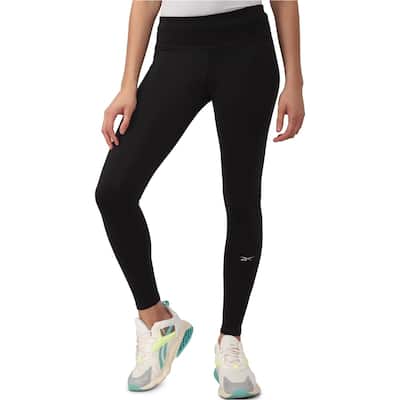 Reebok Womens Running Essentials Compression Athletic Pants,, Black, X-Small