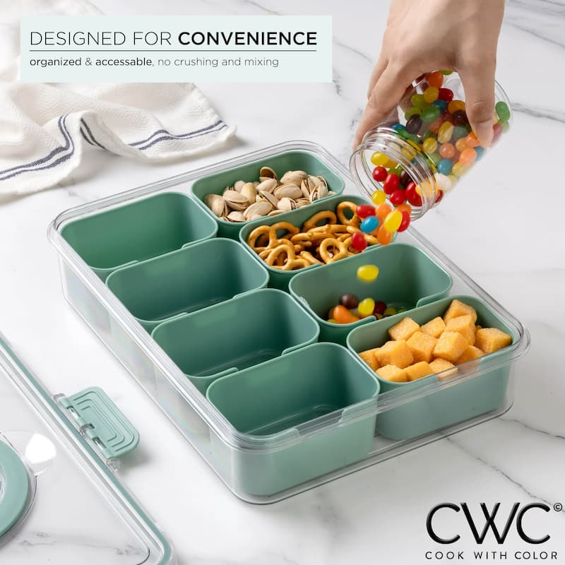 COOK WITH COLOR Snackle Box for Kids Lunch Box and Snack Container