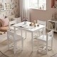 preview thumbnail 5 of 18, Gymax 5-Piece Kids Table and Chairs Set Solid Rubber Wood Toddler