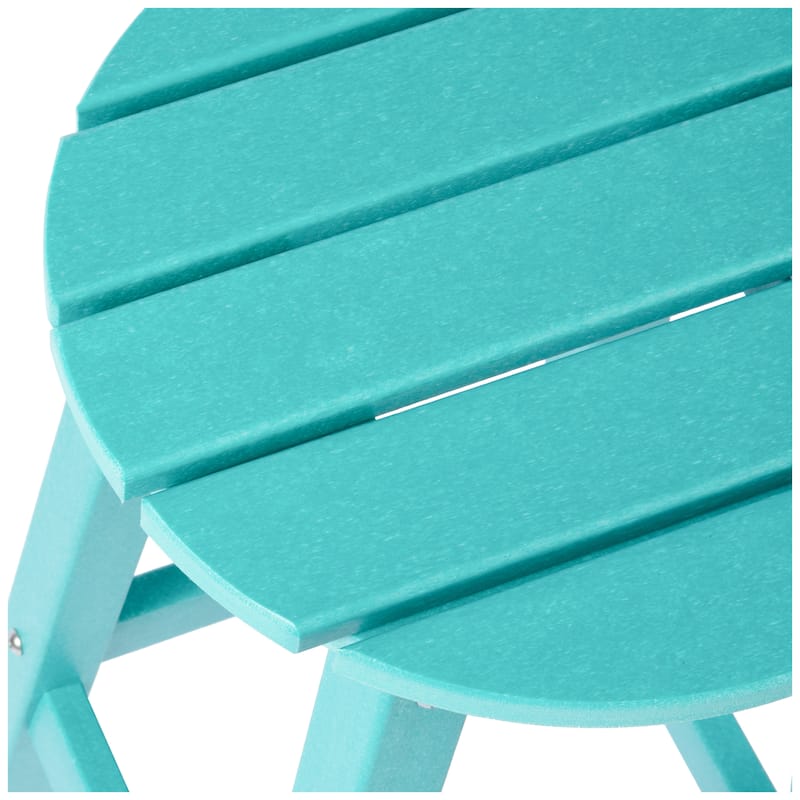 Laguna Hdpe All Weather Outdoor Patio 24" Round Counter Stool (Set Of 2)