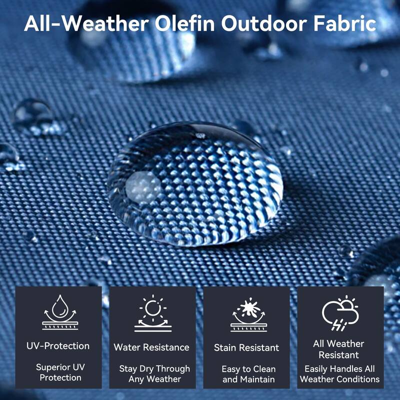 Pocassy Outdoor 30 In Fire Table with Sofa Patio Swivel Chair Set