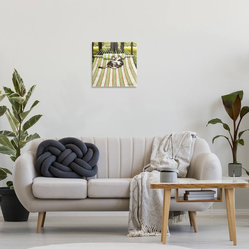 Stupell Playful Kittens on Hammock Canvas Wall Art Design By Sueellen Ross