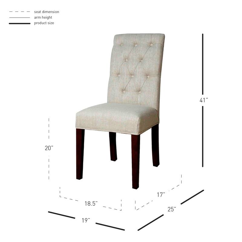 NPD Furniture Gwendoline Tufted Side Chair