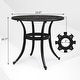 preview thumbnail 9 of 16, Patio 23.6" Cast Aluminum Dining Table