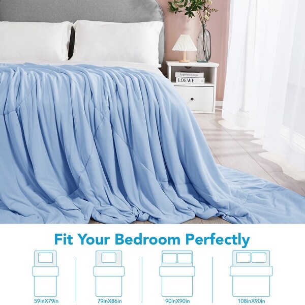 Cooling Comforter, Cold Blanket for Night Sweats 1 Piece - Bed