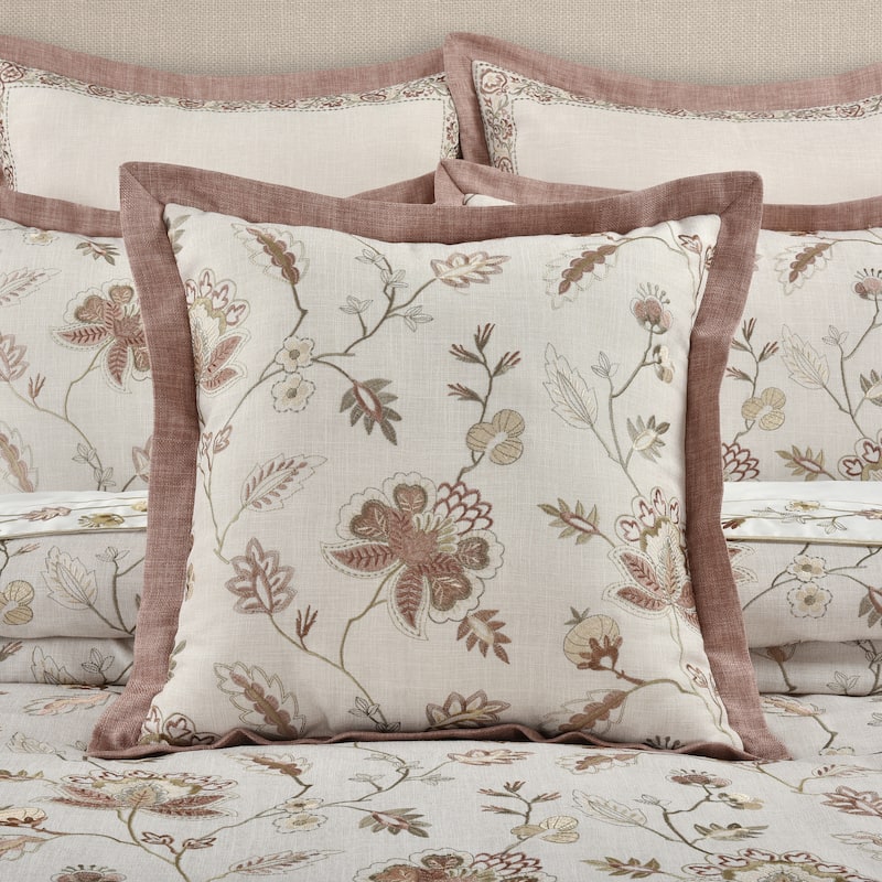 Santa Rosa 20" Square Decorative Throw Pillow - Polyester - Accent - Linen