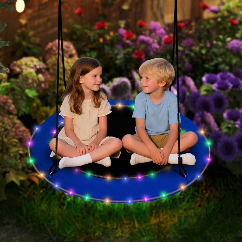 Costway 40'' Saucer Tree Swing 660 LBS for Kids Adults Outdoor with - See Details