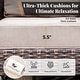 preview thumbnail 74 of 99, MAISON ARTS Extra-Large Patio Wicker Sofa Conversation Set with Coffee Table, Oversize Seat with 5.5'' Thick Padded Cushion