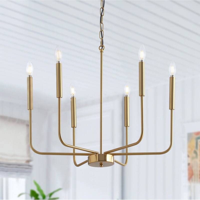 Modern 6-Light Candle Style Kitchen Island Chandelier
