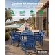 preview thumbnail 4 of 8, WINSOON 7-Piece HIPS All Weather Outdoor Patio Dining Sets with Umbrella Hole, 1-Table and 6-Chairs