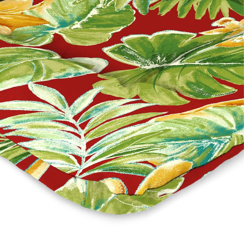 21" x 38" Outdoor Chair Cushion with Ties and Loop - 38'' L x 21'' W x 3.5'' H