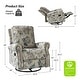 preview thumbnail 53 of 52, Roderich Farmhouse Floral Print Swivel Rocker Recliner with Rolled Arms by HULALA HOME