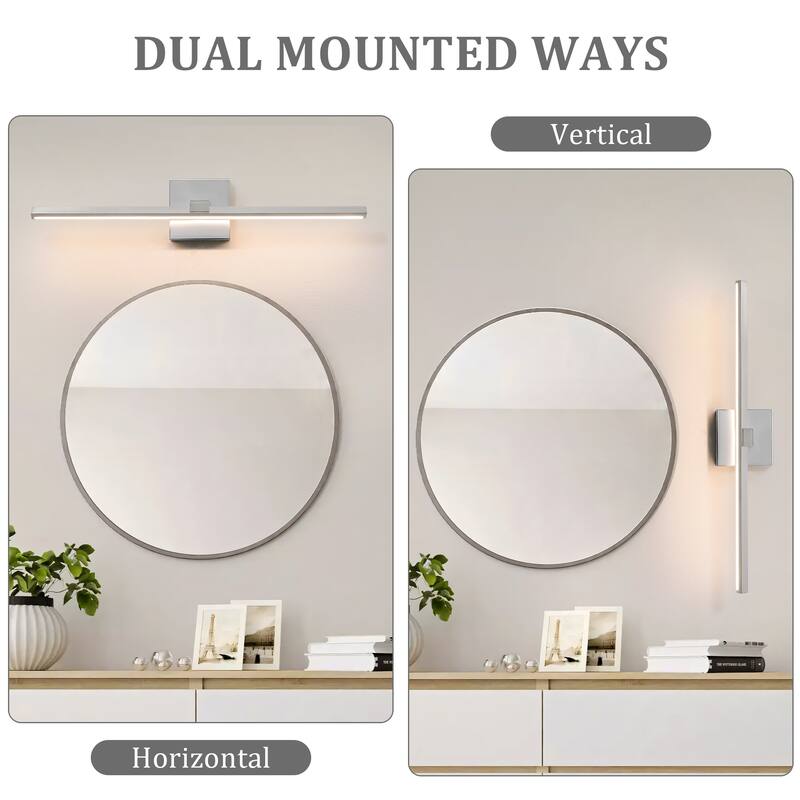 Modern Vanity Lighting Fixtures 24/32/39'' Bathroom Vanity Lights Over Mirror Wall Sconce for Bathroom