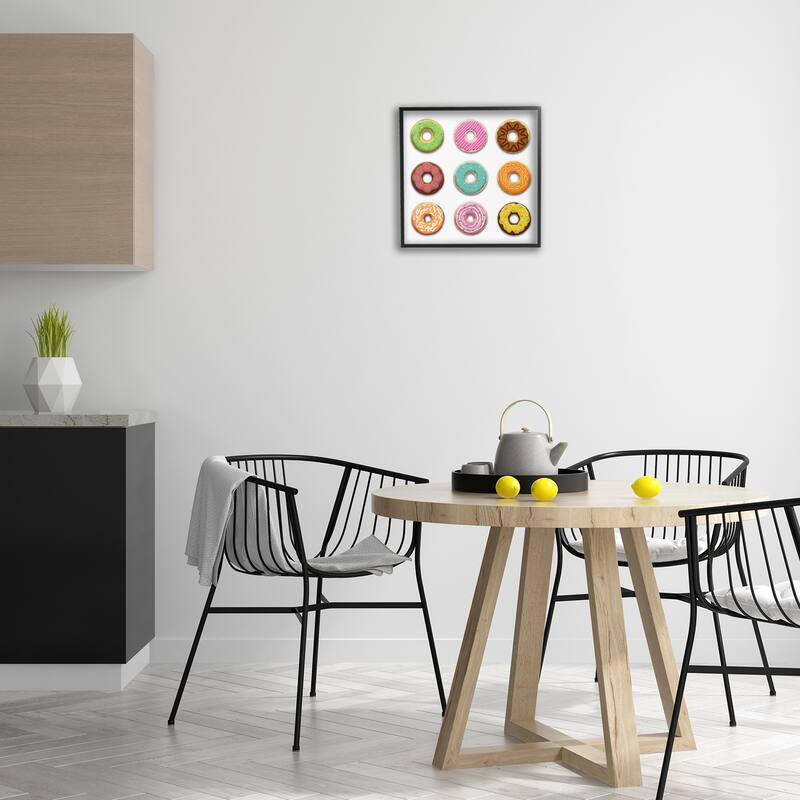 Stupell Delicious Various Donuts Framed Giclee Art Design By Marcus Prime