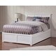 preview thumbnail 3 of 7, Madison Full Platform Bed with Footboard and Twin Trundle in White