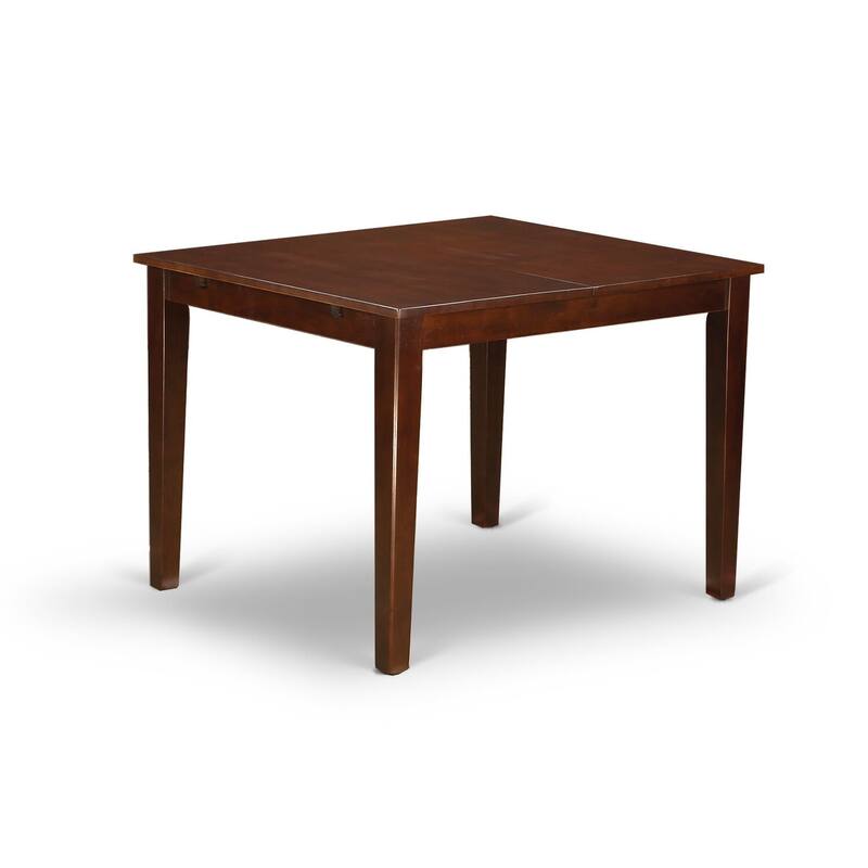 East West Furniture Dining Set Includes a Rectangle Kitchen Table and Upholstered Chairs, Mahogany (Pieces Options)