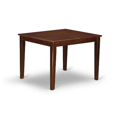 East West Furniture Dining Set Includes a Rectangle Kitchen Table and Upholstered Chairs, Mahogany (Pieces Options)