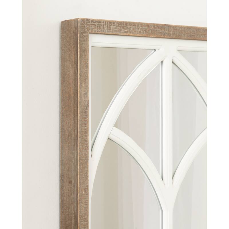 Kate and Laurel Gothard Windowpane Wall Mirror - 19x47