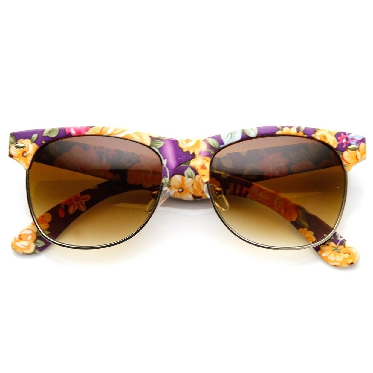flower rimmed sunglasses