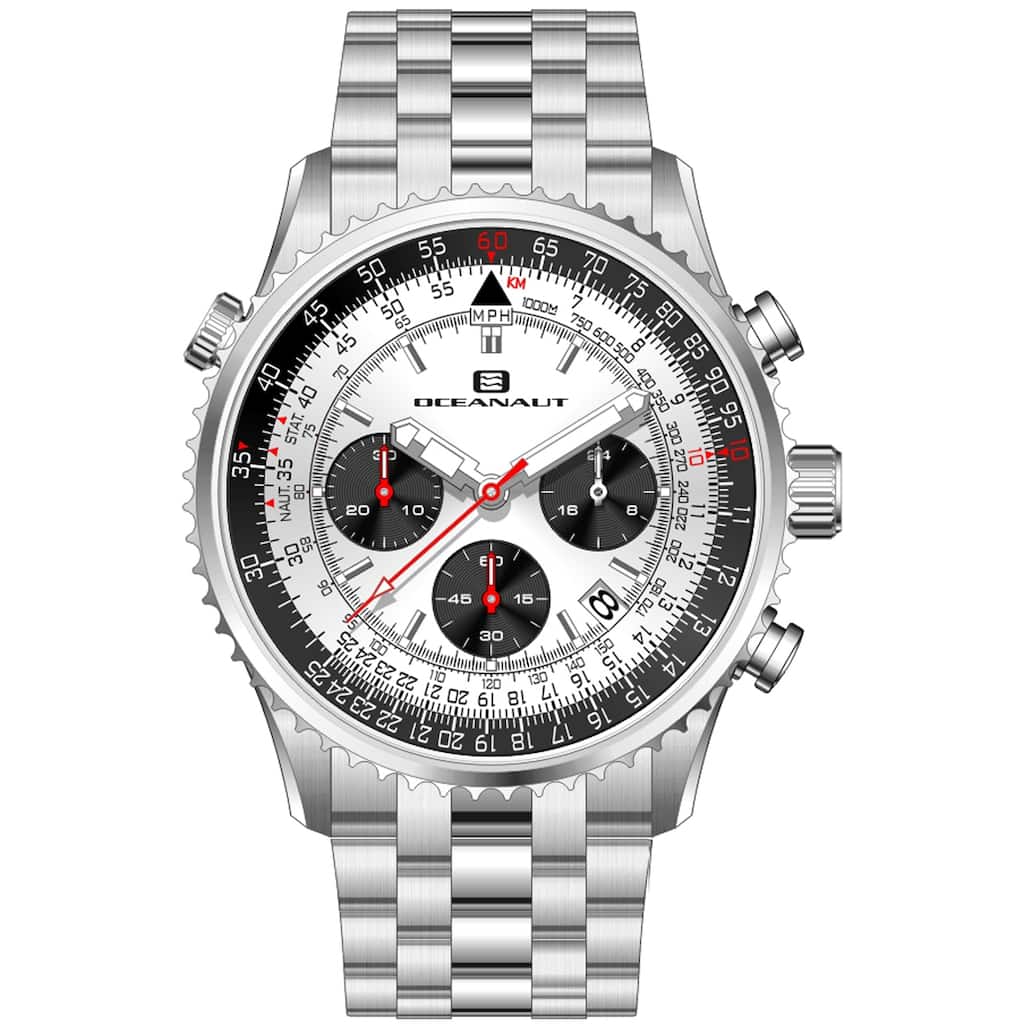 Oceanaut Men's Flight Silver Dial Watch - OC0121 - 6 (36)