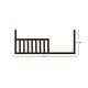 preview thumbnail 3 of 4, Bello 55" Wide Convertible Guard Rail