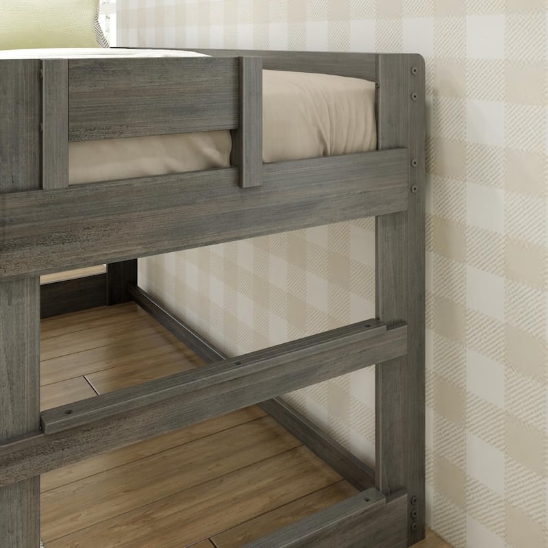 Max and Lily Farmhouse Twin-Size Low Loft Bed