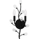 preview thumbnail 1 of 3, Heiress Two Light Wall Sconce Matte Black