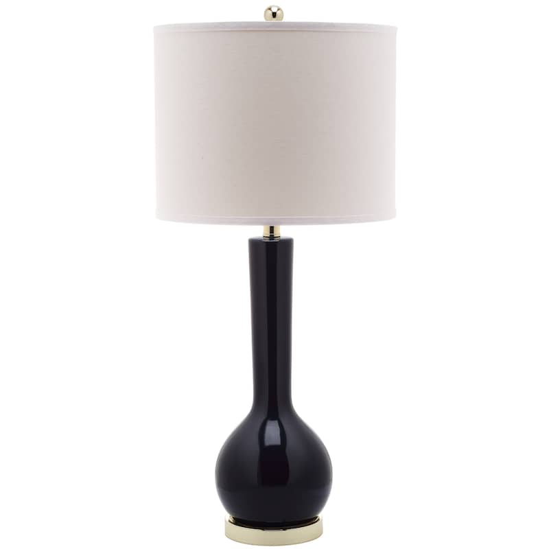 SAFAVIEH Lighting Brigid 31-inch Long Neck Ceramic White Table Lamp (Set of 2) - 14"x14"x30.5" - 14Wx14Dx31H