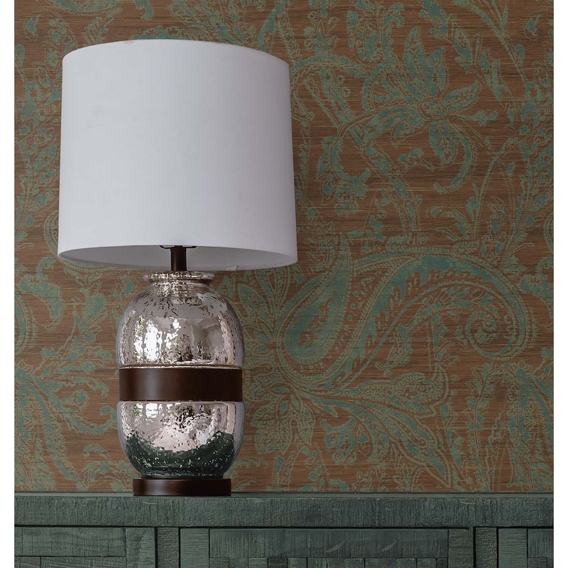 Seabrook Designs Cerys Paisley Floral Unpasted Wallpaper
