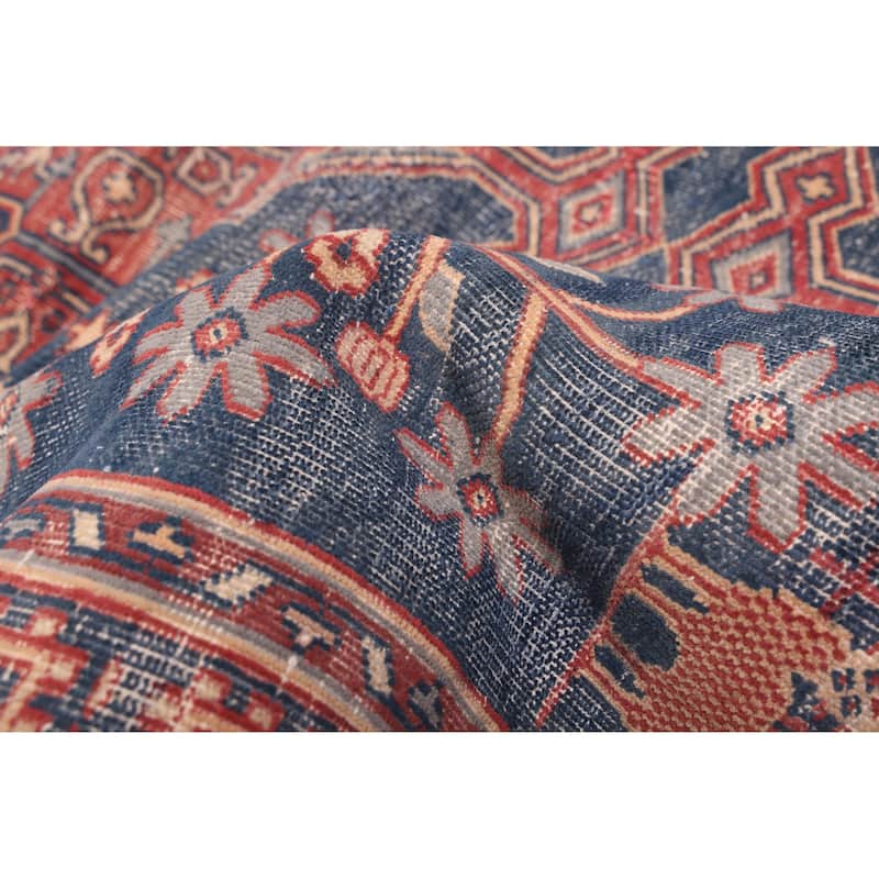 ECARPETGALLERY Hand-knotted Kayseri Vintage Navy Wool Rug - 4'0 x 5'10