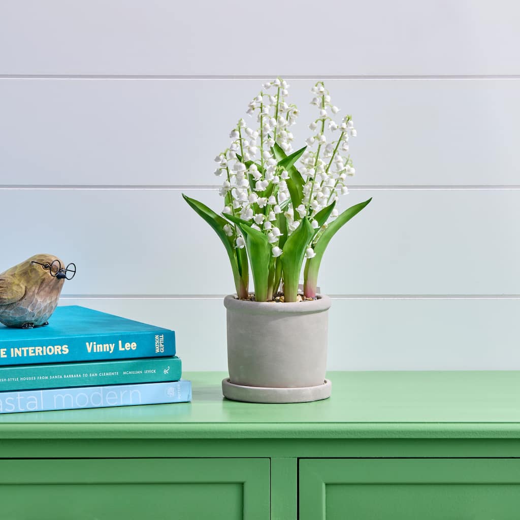 12" Potted Lily Of The Valley