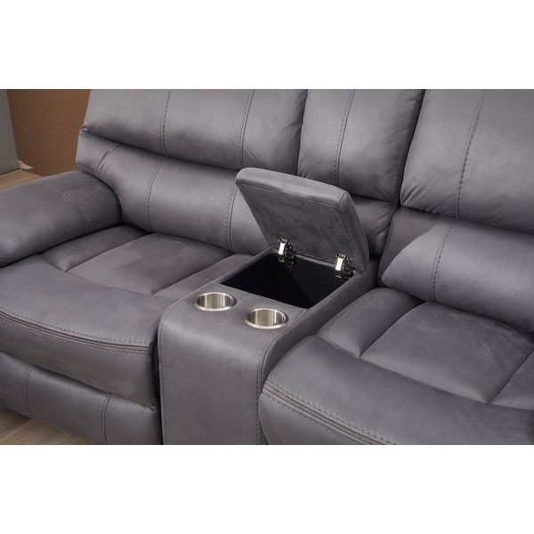 Betsy Furniture 3 Piece Microfiber Reclining Living Room Set, Sofa, Loveseat And Chair - On Sale - Bed Bath & Beyond - 35096093