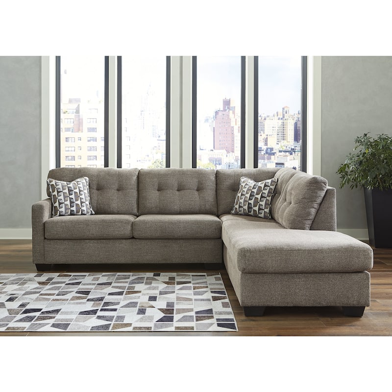 Signature Design by Ashley Mahoney 2-Piece Sectional with Chaise - 105"W x 90"D x 37"H