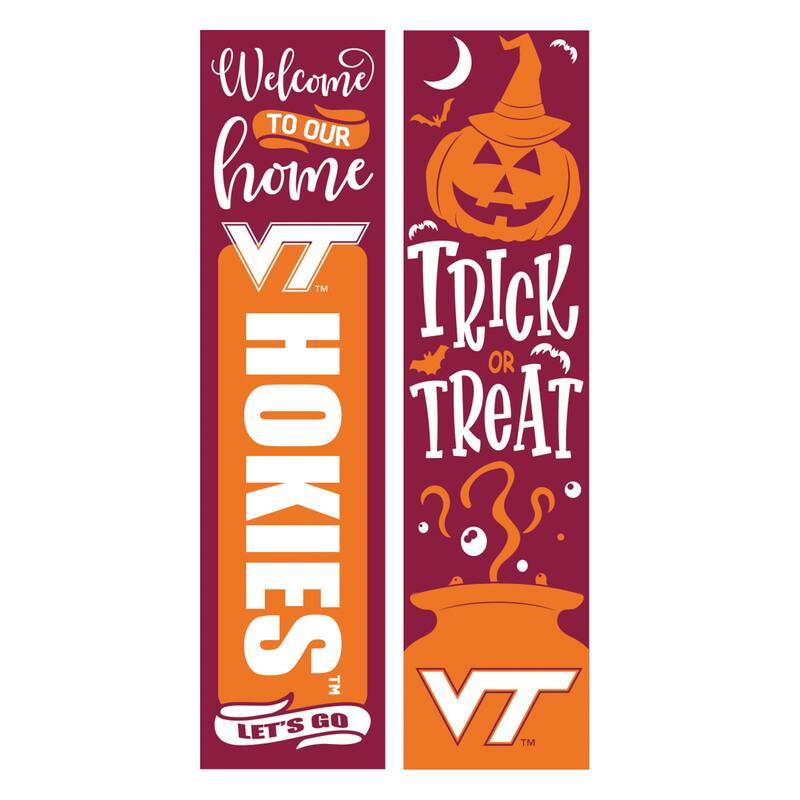 47" Double Sided Seasonal Porch Leaner, Virginia Tech - 47" x 11.25"
