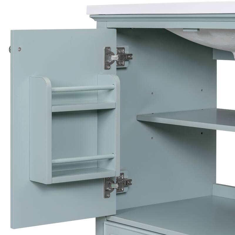 30" Bathroom Vanity with Solid Frame and MDF Board