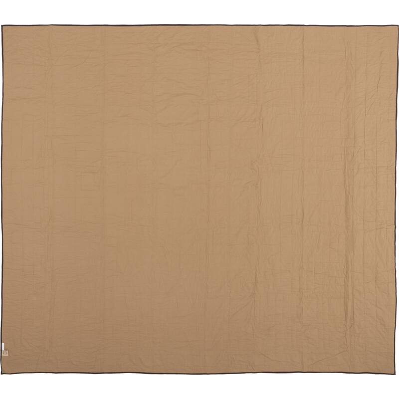 Americana Black Checkered Star Stitched Cotton Quilt