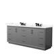 Option Dark Gray, Black Trim, Giotto Quartz Top