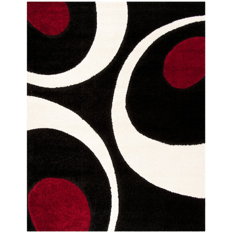 SAFAVIEH Florida Shag Rositha Abstract 1.2-inch Thick Rug