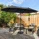 preview thumbnail 5 of 54, 13 ft Patio Umbrella with Base Double-Sided Rectangular Outdoor Deck Umbrella