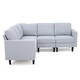 preview thumbnail 24 of 52, Zahra Modern Fabric 5-piece Sofa Sectional by Christopher Knight Home