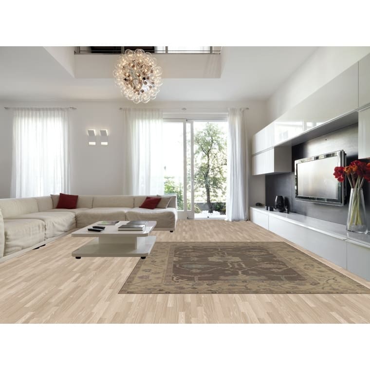 Vegetable Dye Oushak Turkish Floral Area Rug Handmade Wool Carpet - 9'6"x 11'8"