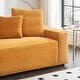 preview thumbnail 17 of 15, Oaks Aura 104.72in. 4-seat Large Sofa With Throw Pillows, Modern Corduroy Fabric Multicolour Choice Couch