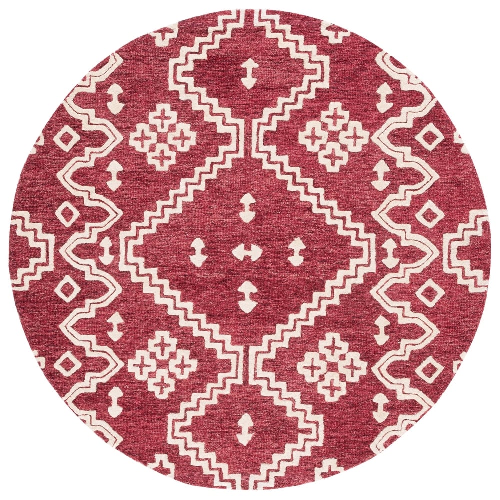 SAFAVIEH Handmade Abstract Ruveyda Modern Wool Rug