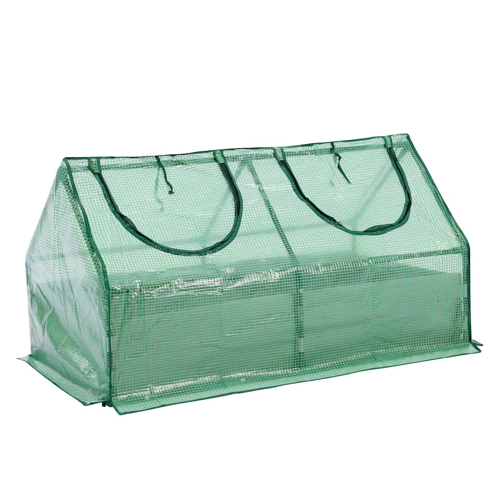 Aoodor Raised Garden Bed with Mini Greenhouse Cover