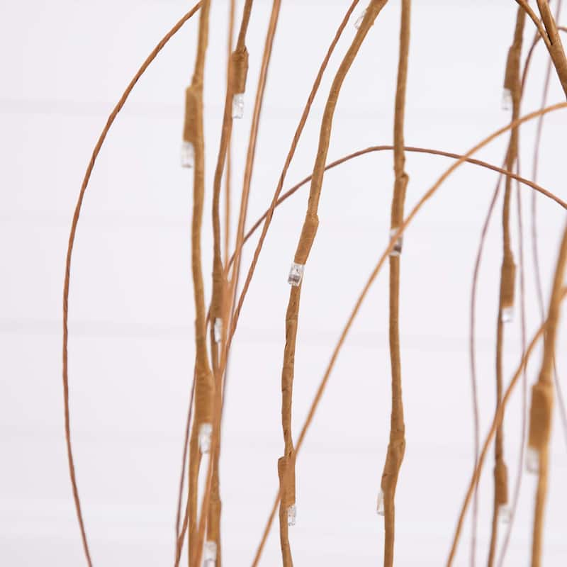 Pre-Lit Willow Artificial Christmas Tree - 4' - Warm White LED Lights